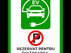 Placuta pentru rezervat pentru incarcarea masinilor electrice